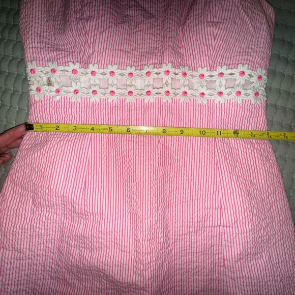 Lilly Pulitzer Pink Sheena Dress. NO SIZE TAG!  EUC. See measurements - Picture 7 of 15